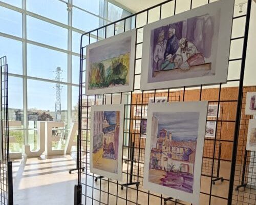 El Casco Histórico de Ejea inspira la exposición “Crónica Ilustrada”